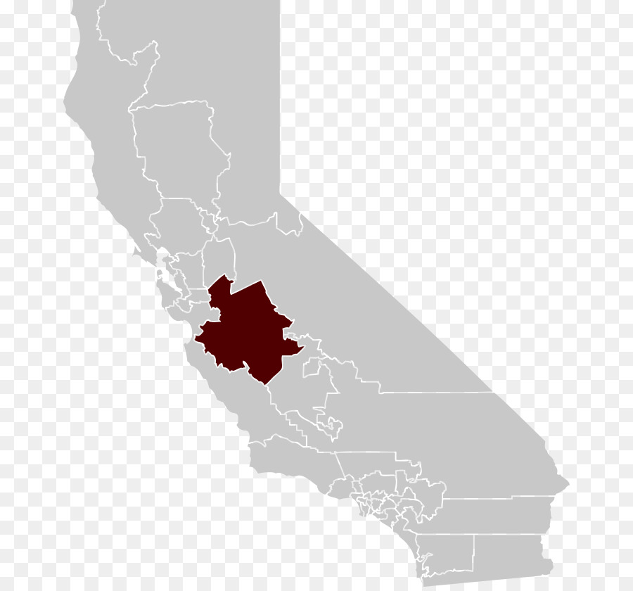 Mappa politica della California