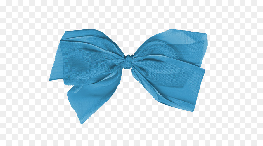 Shiny Blue Bow for Gift Wrapping