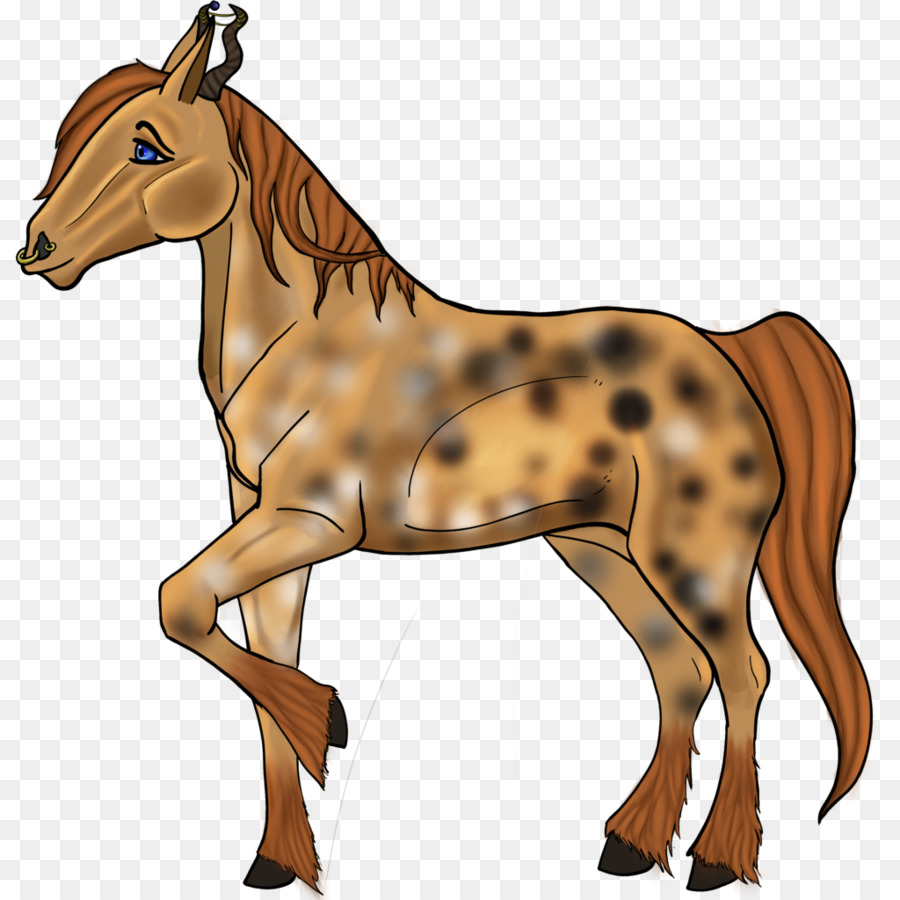 Illustrazione ibrida del cavallo della zebra