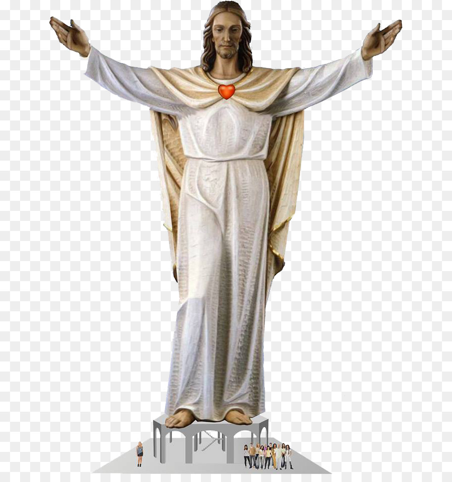 Große Jesusstatue mit Herz