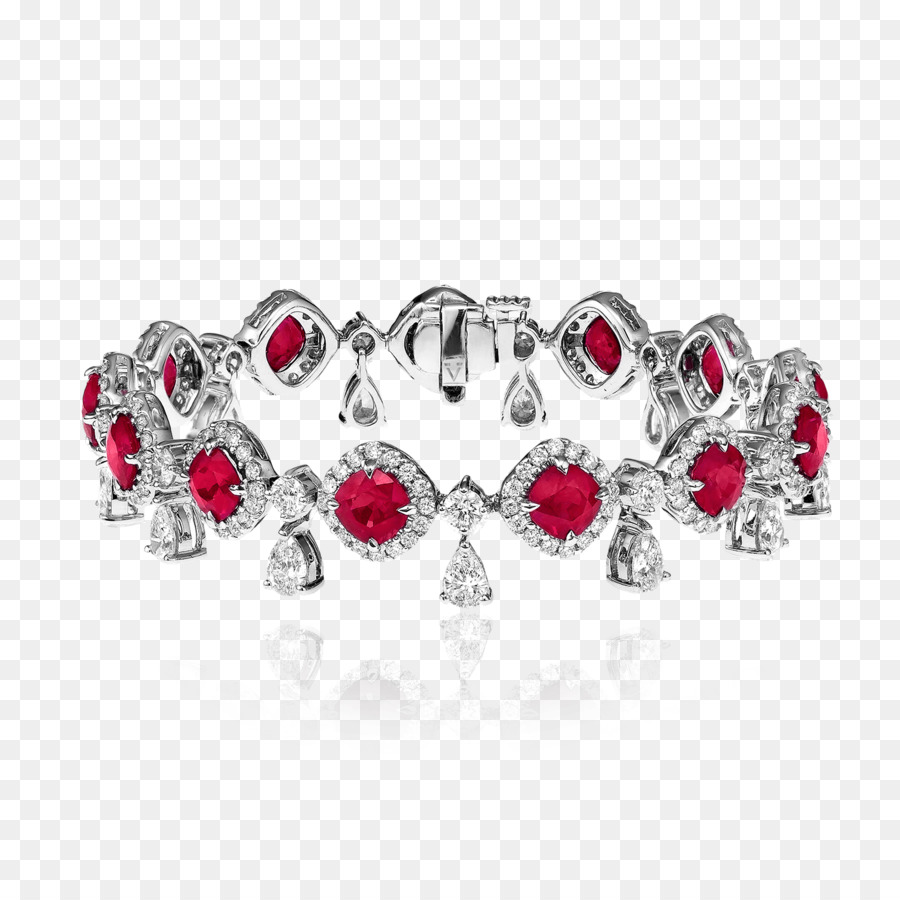 Ruby Armband Silber Schmuck-Bling-bling