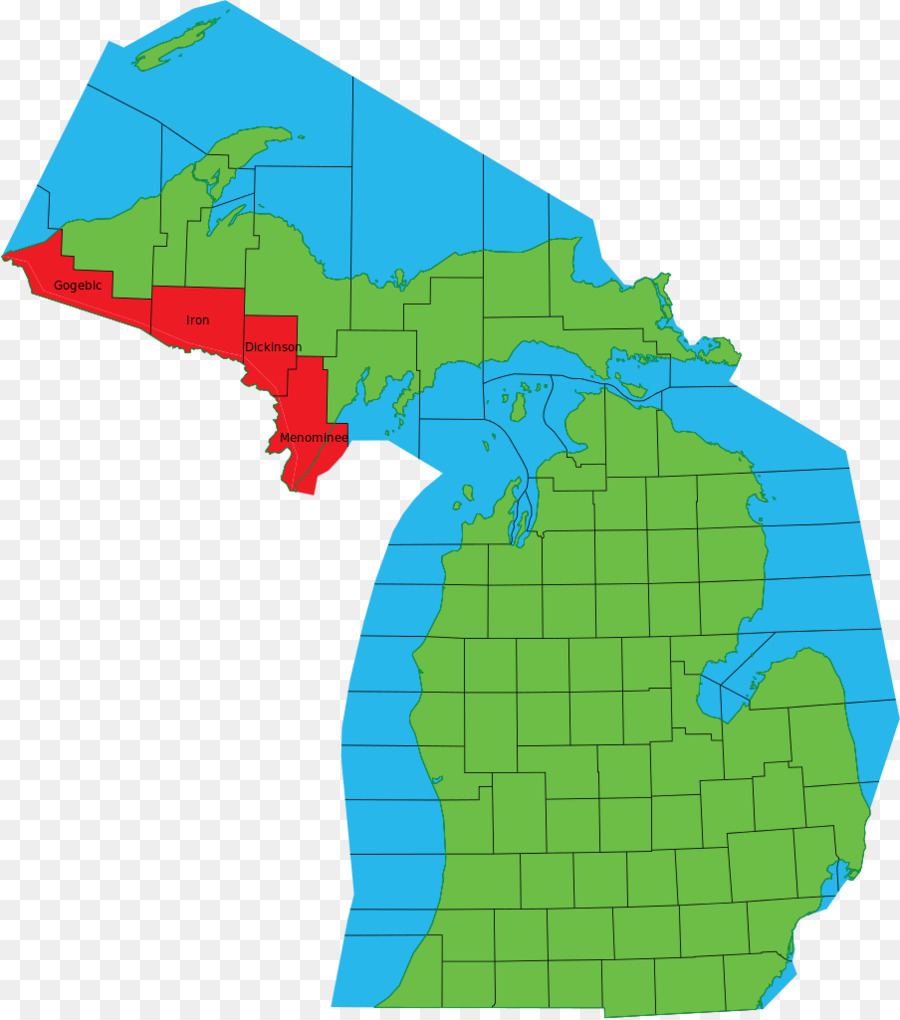 Cass County, Michigan, Monroe County, Michigan, Berrien County, Michigan, USA, Karte Wahl