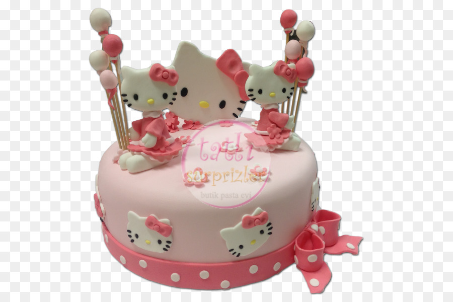 Bánh sinh nhật Hello Kitty màu hồng