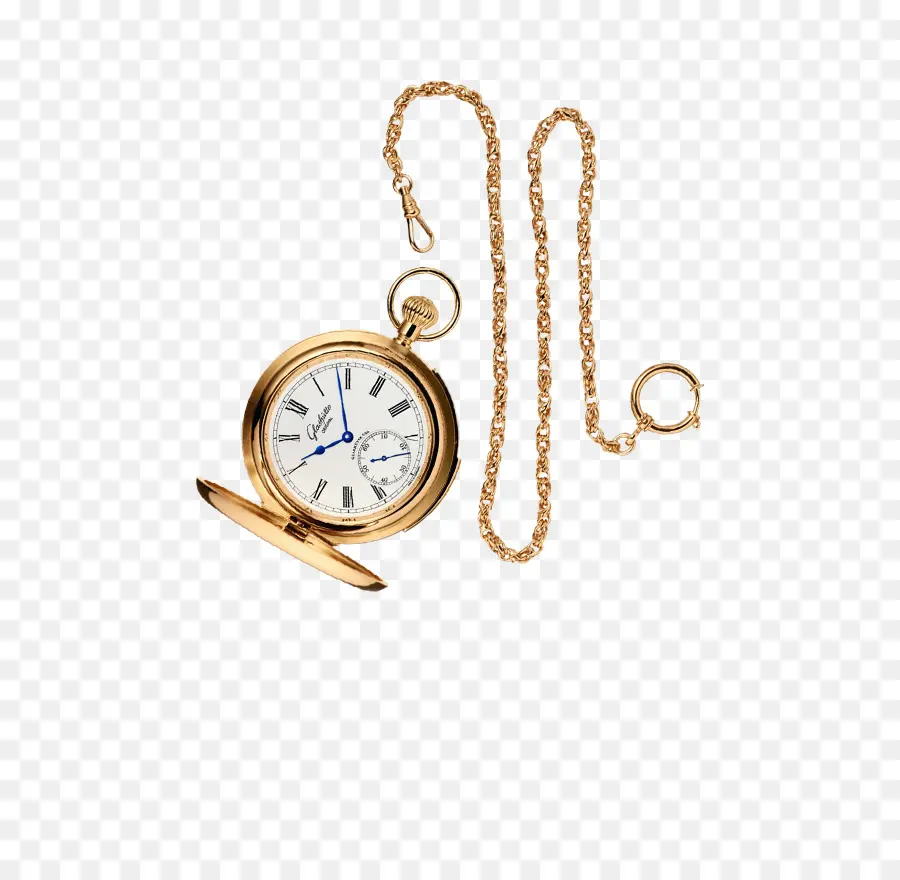 Vintage goldene Taschenuhr mit Kette