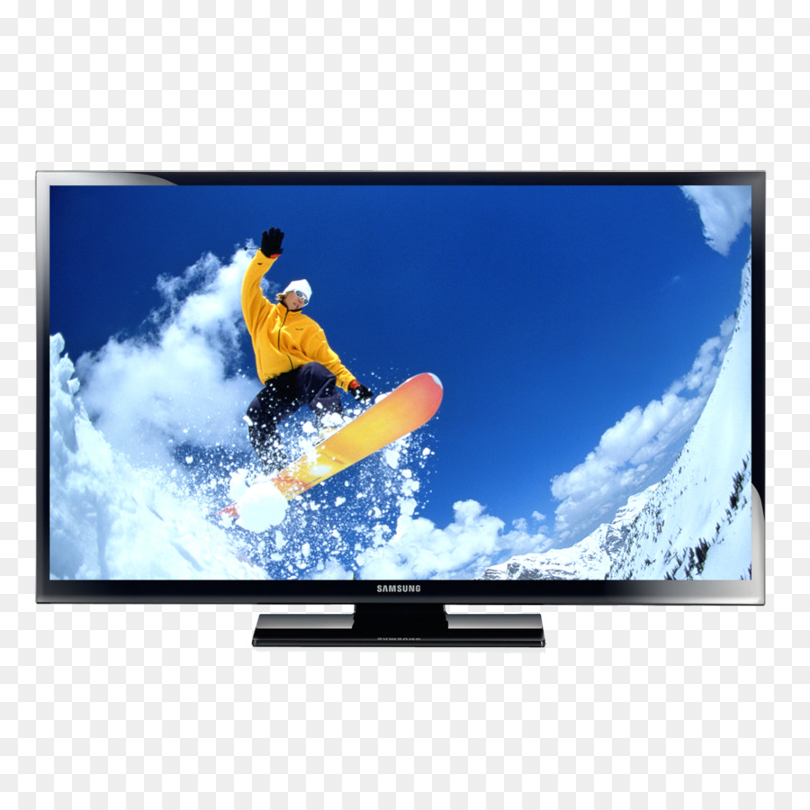 Flachbildfernseher, der Surfen anzeigt