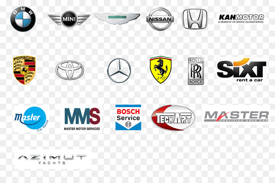 Logos von Luxusautomarken