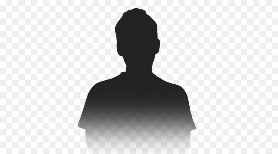 Schwarze Silhouette einer Person