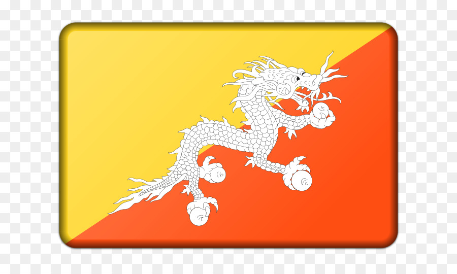 Flagge Bhutan Fahne von Indien Flaggen von Asien