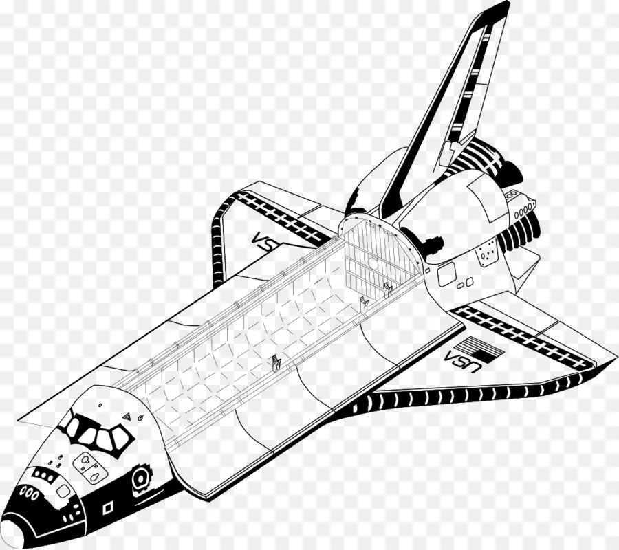 Space-Shuttle-Diagramm für die Luft- und Raumfahrt