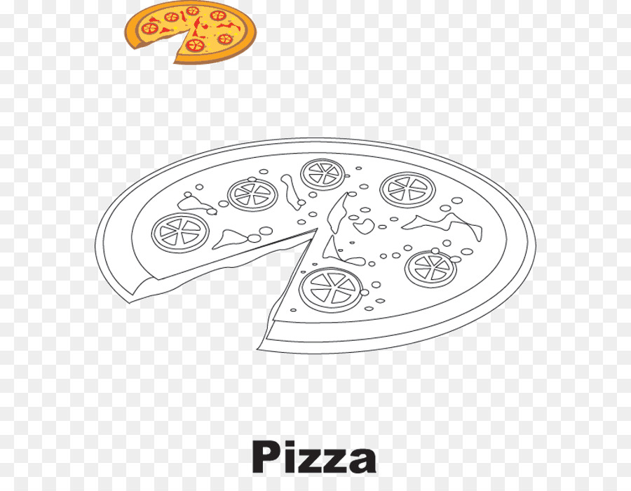 Illustrazione della fetta di pizza