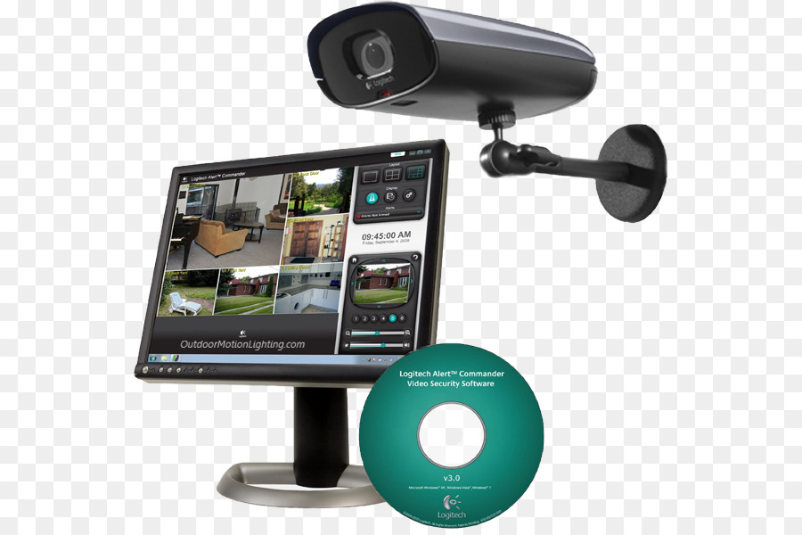 Allarmi di sicurezza e Sistemi di sicurezza Wireless telecamera di sicurezza Domestica televisione a circuito Chiuso Logitech Alert 750e