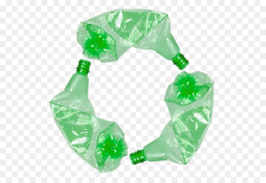 Simbolo del riciclaggio della plastica verde