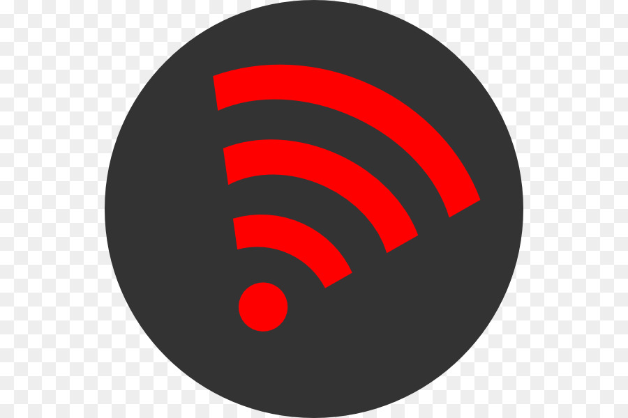 Gelbes WLAN-Signalsymbol