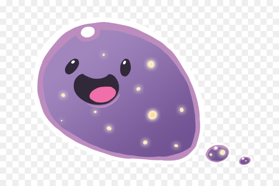 Cartone animato felice Blob viola