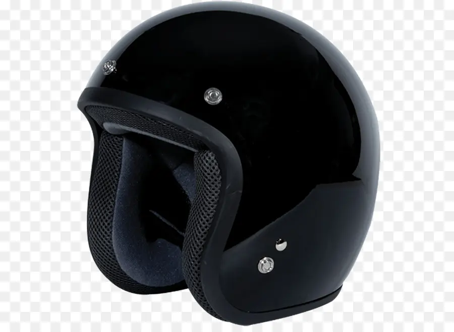 Schwarzer Motorradhelm