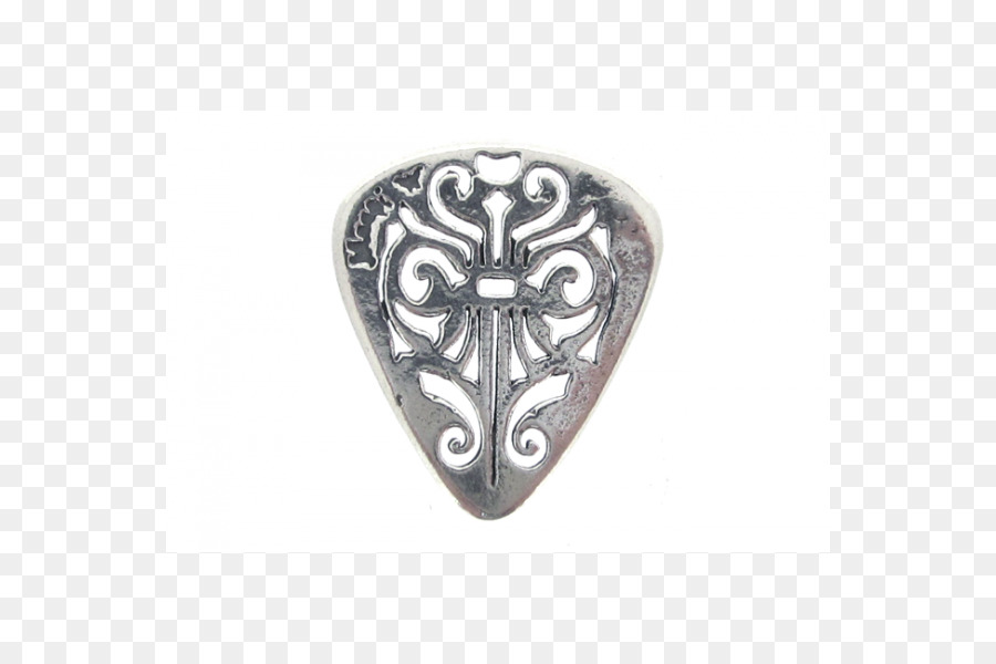 Medaillon Körper-Schmuck Silber Gitarre