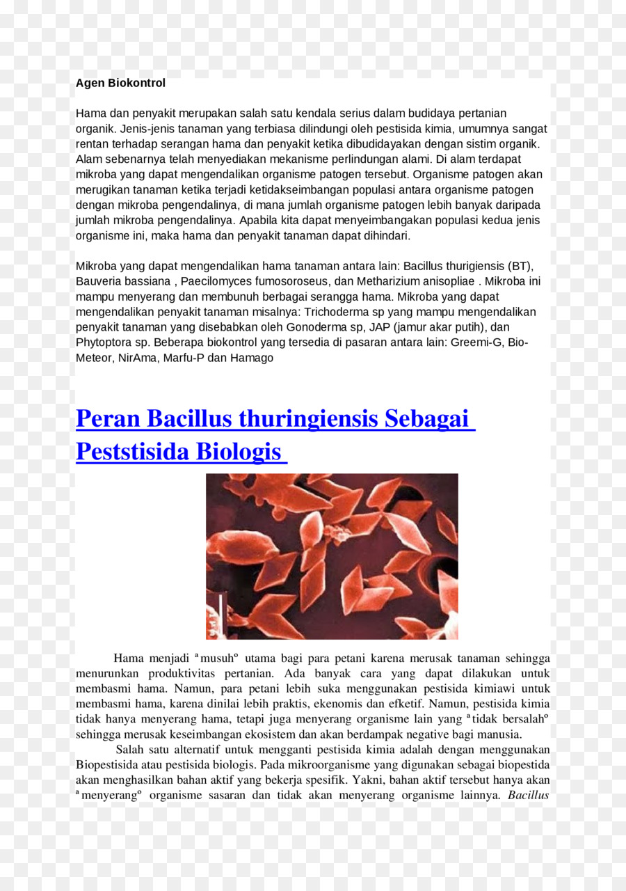 Bacillus thuringiensis Font