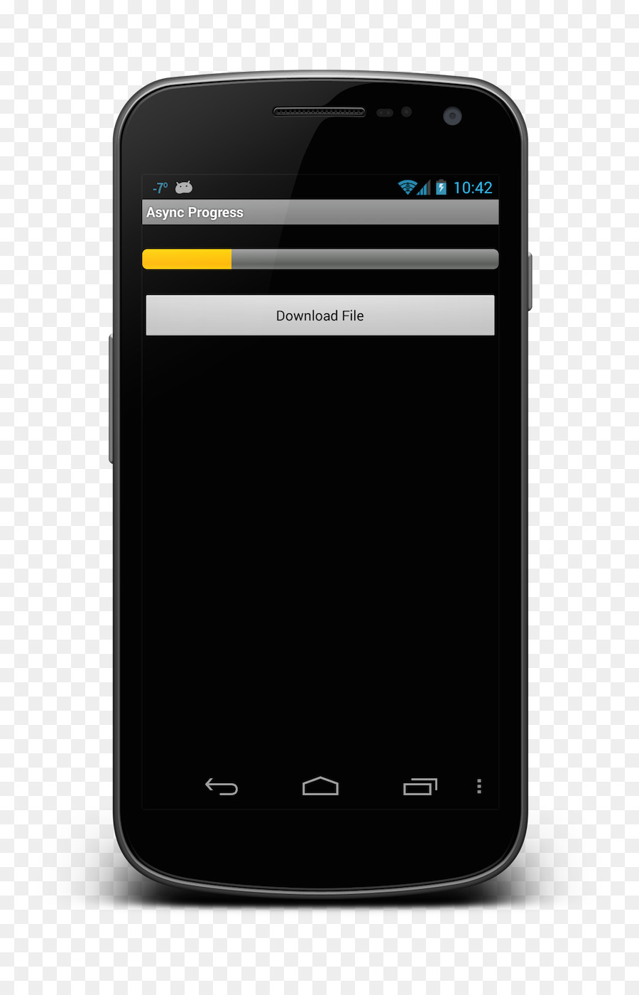 Feature-phone-Smartphone Xamarin Android-Statusleiste