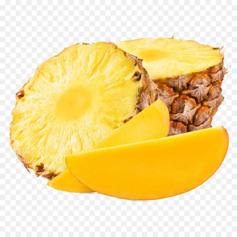 Frutti di ananas e mango