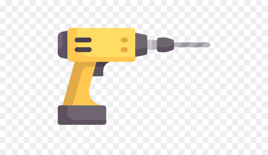 Yellow Electric Drill Illustration