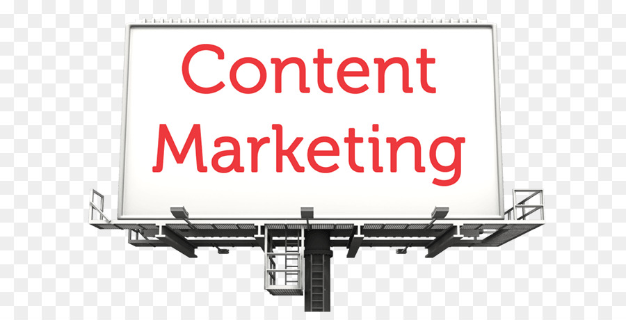 Cartellone pubblicitario per il content marketing