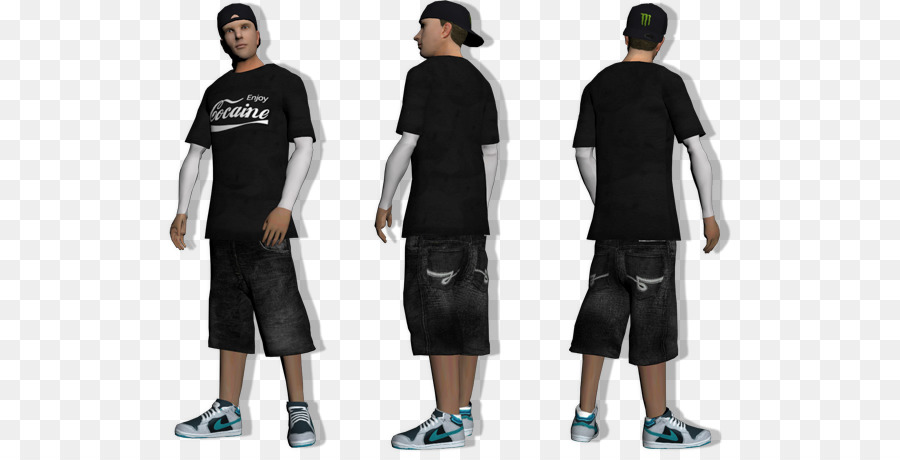 Grand Theft Auto: San Andreas Maillot Sleeve T shirt Schulter