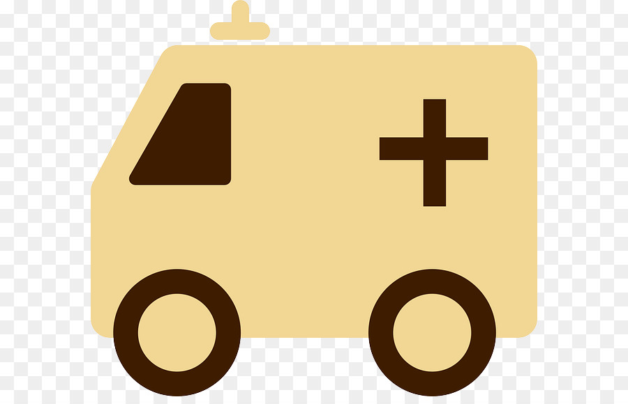 Schwarz-weißes Krankenwagen-Symbol