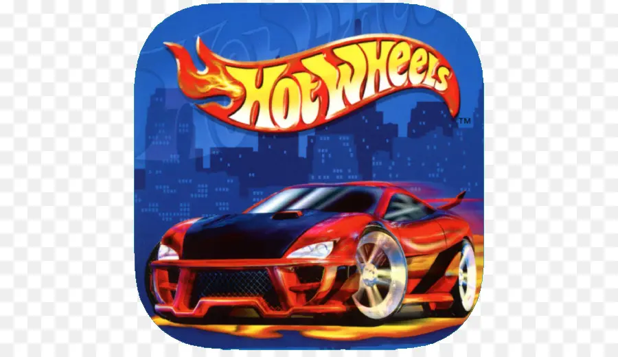 Automobile Red Hot Wheels con fiamme