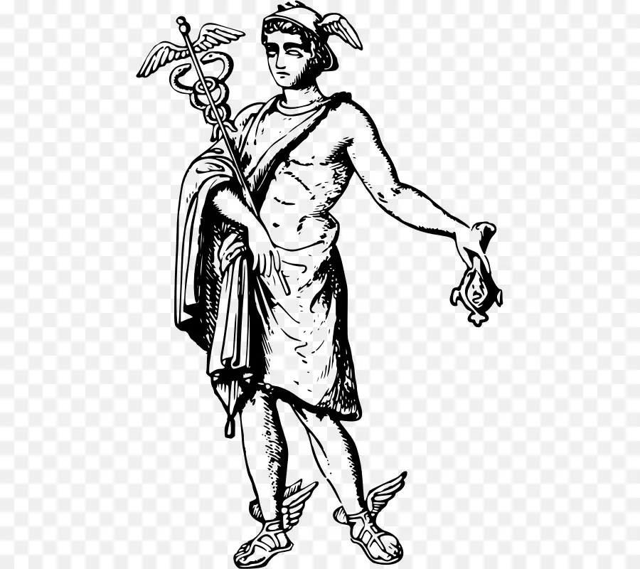 Hermes, griechische Gottillustration