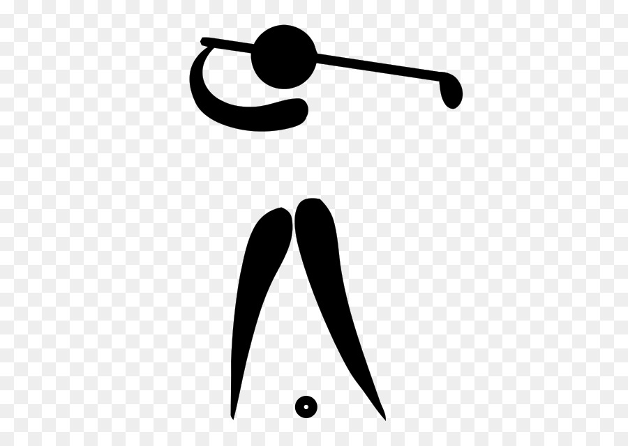 Golfer-Silhouette in Aktion