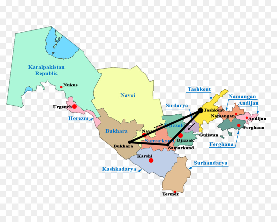 Tashkent Namangan Mappa delle risorse idriche Tian Shan