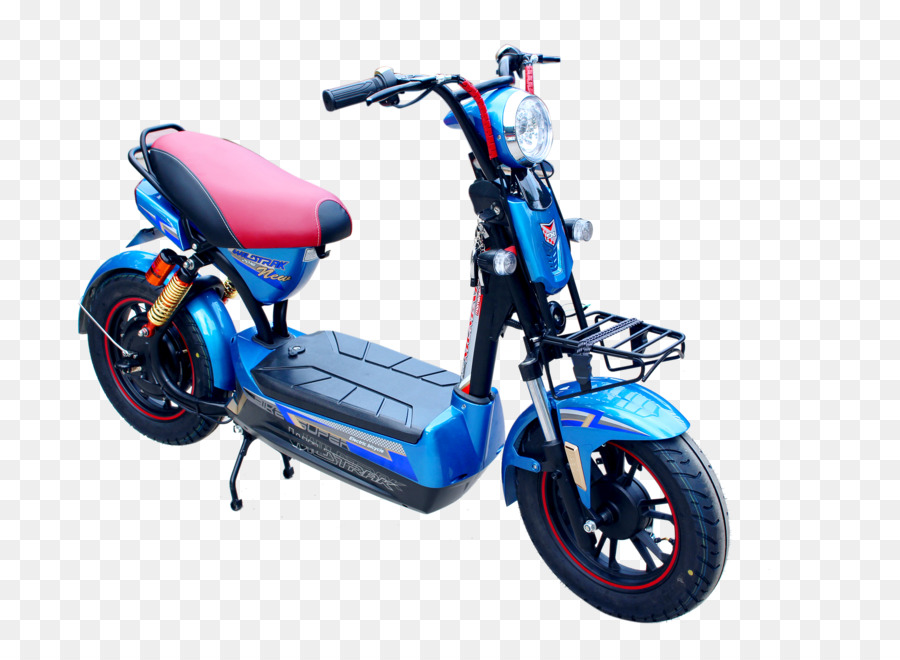 Scooter elettrico blu moderno