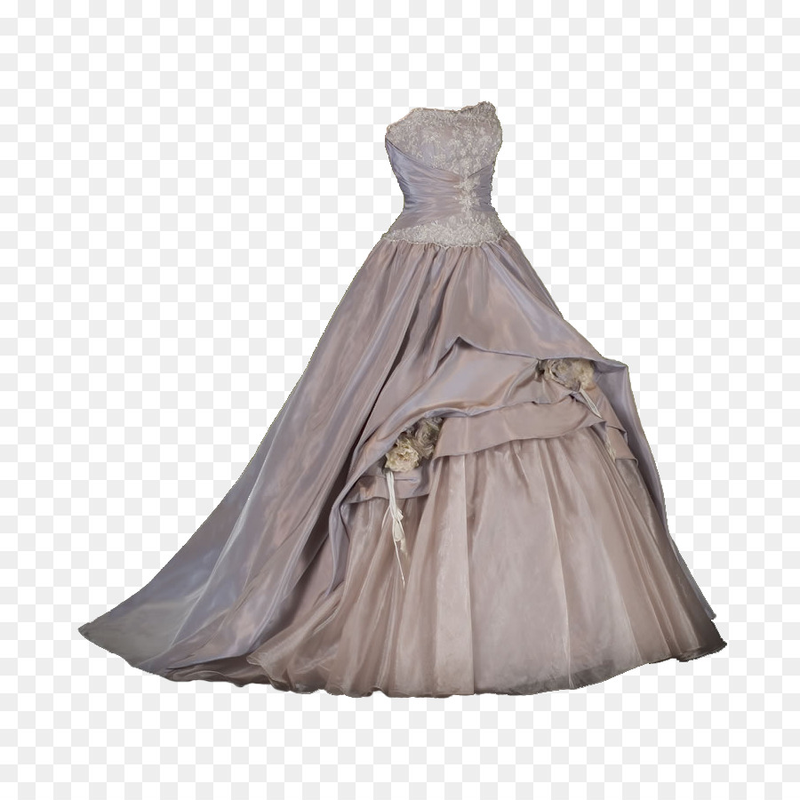 Elegante abito da sposa bianco