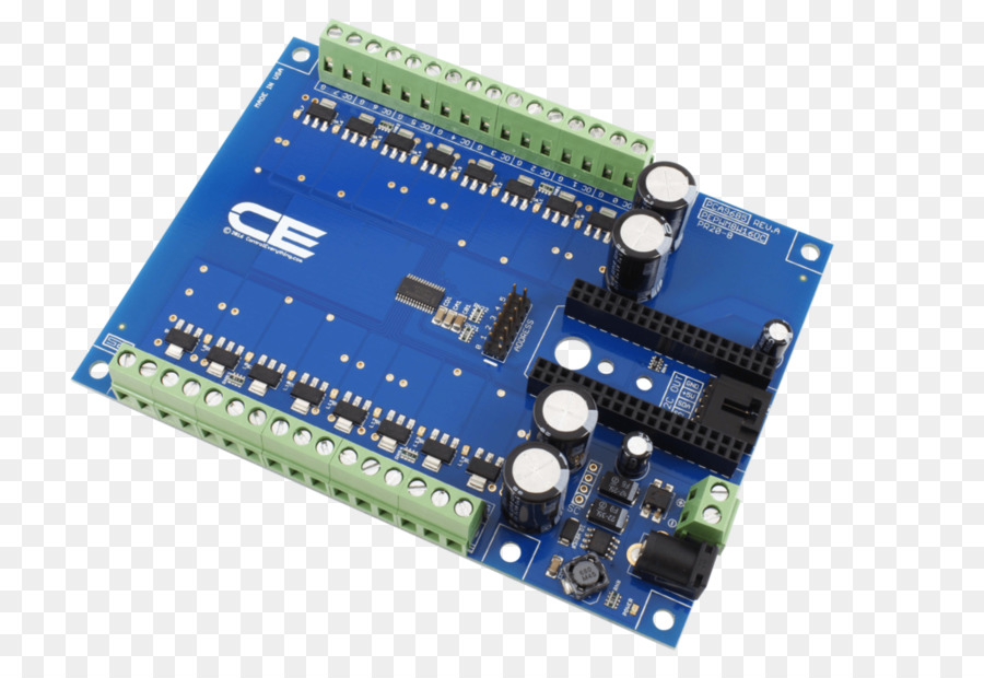 Circuito blu per l'elettronica