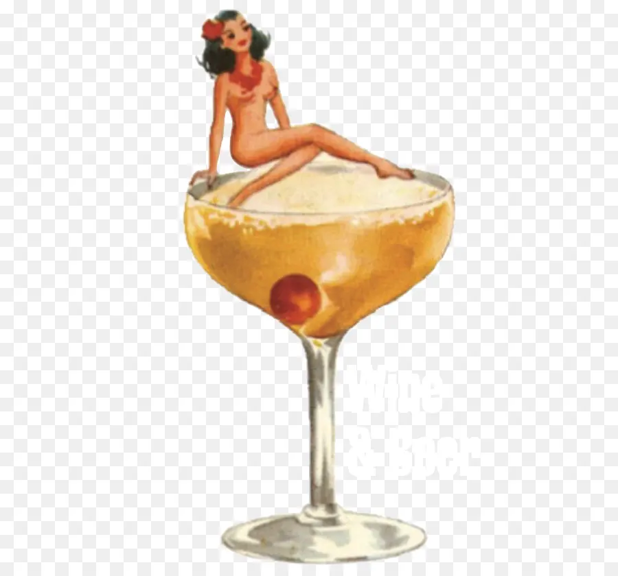 Cocktail cổ điển với cô gái pin-up