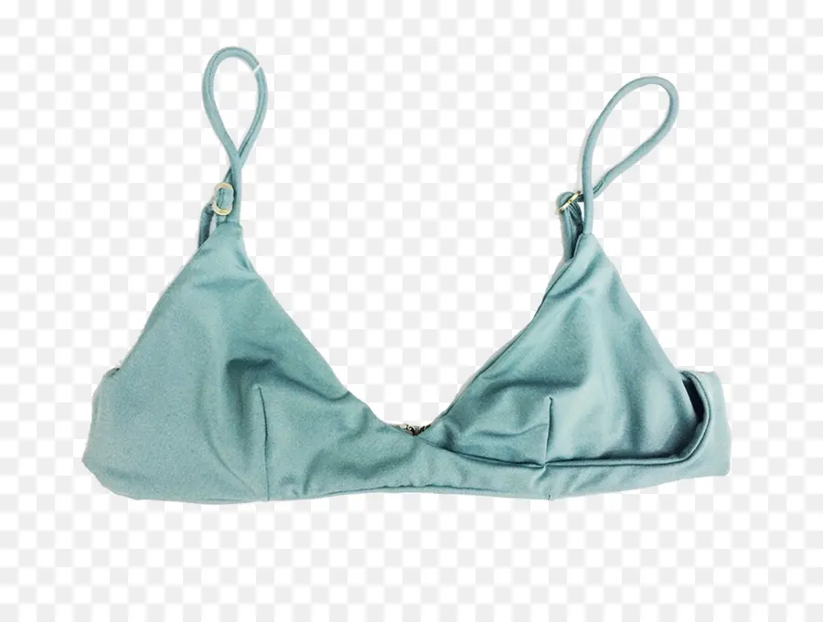 Top bikini azzurro