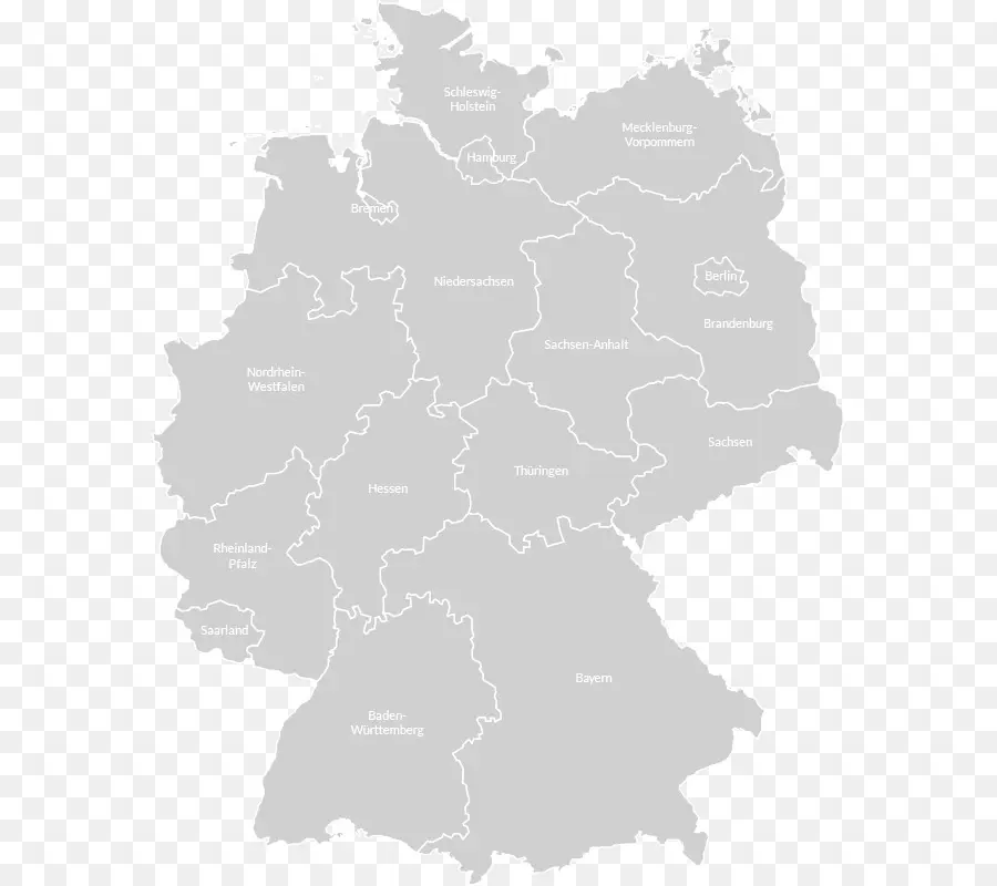 Mappa grigia della Germania