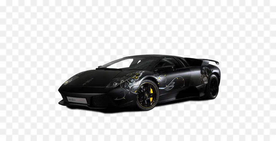 Elegante auto sportiva nera