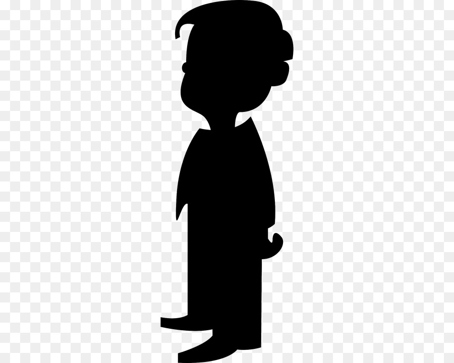 Cartoon-Charakter-Silhouette