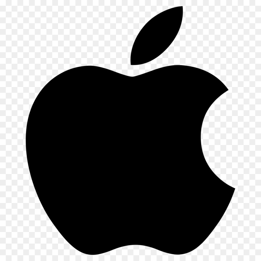 Schwarzes Apple-Logo