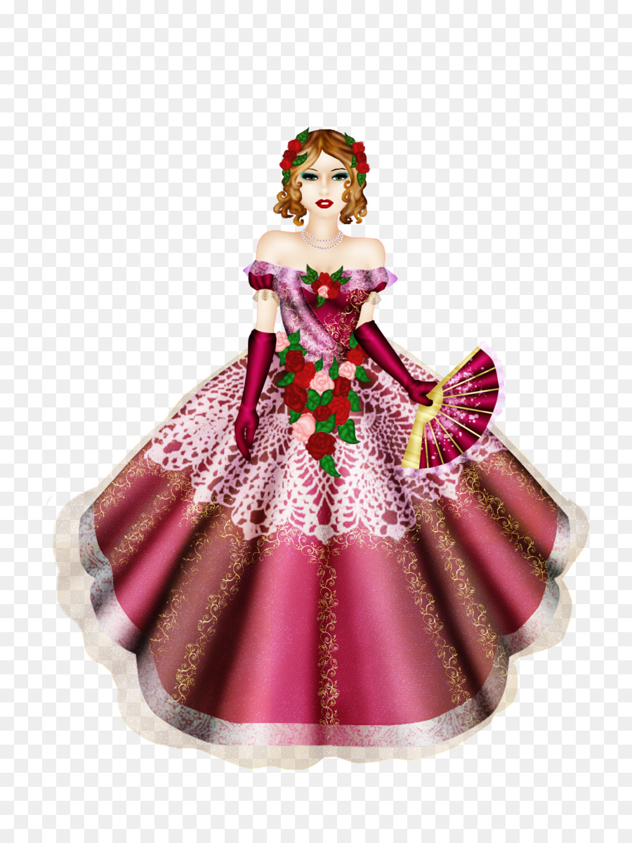 Costume Barbie design ornamento di Natale Magenta