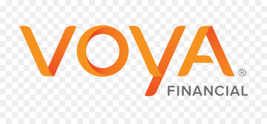 Voya Financial Logo in orangefarbenem Text