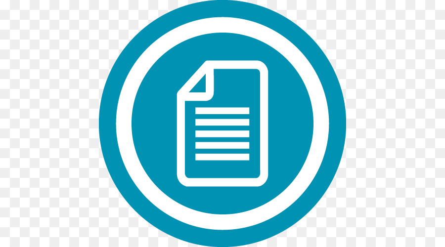 Documents Icon in Blue Circle