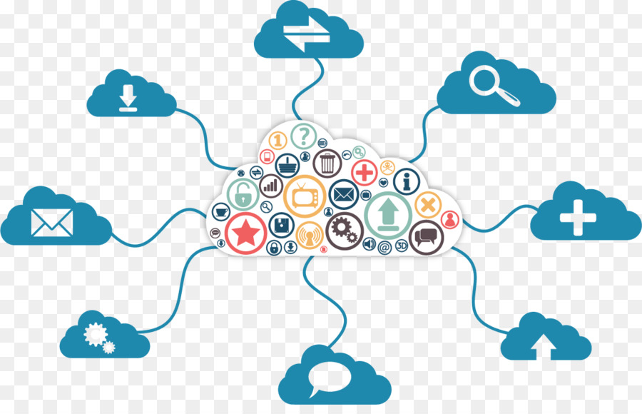 Illustrazione della rete globale cloud