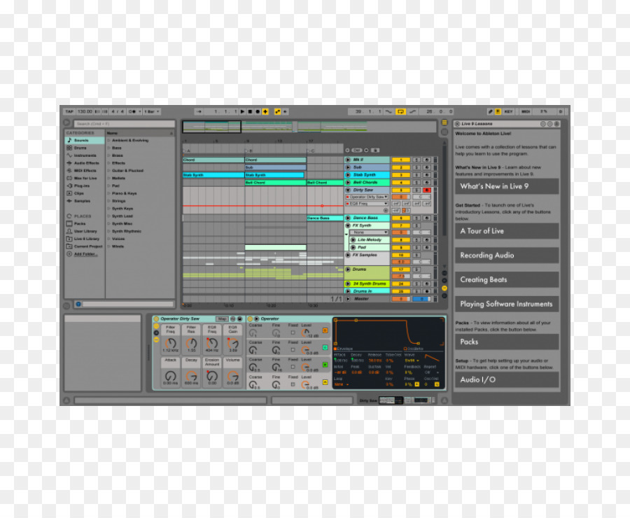 Phần mềm sản xuất âm nhạc trực tiếp Ableton