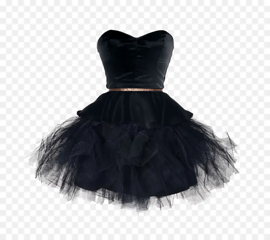 Abito elegante in tulle nero