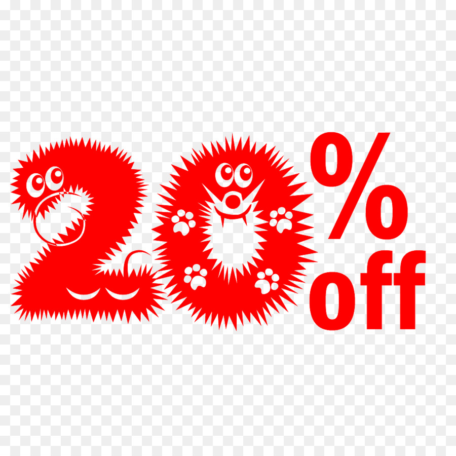 20% di sconto sul segno di sconto