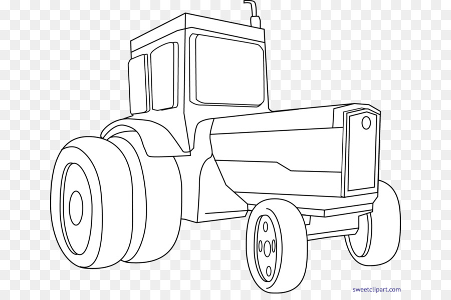 Tractor Outline Drawing