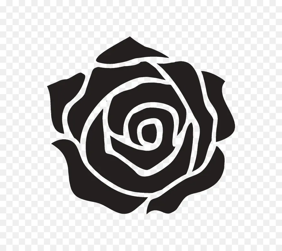 Illustrazione di rosa in bianco e nero