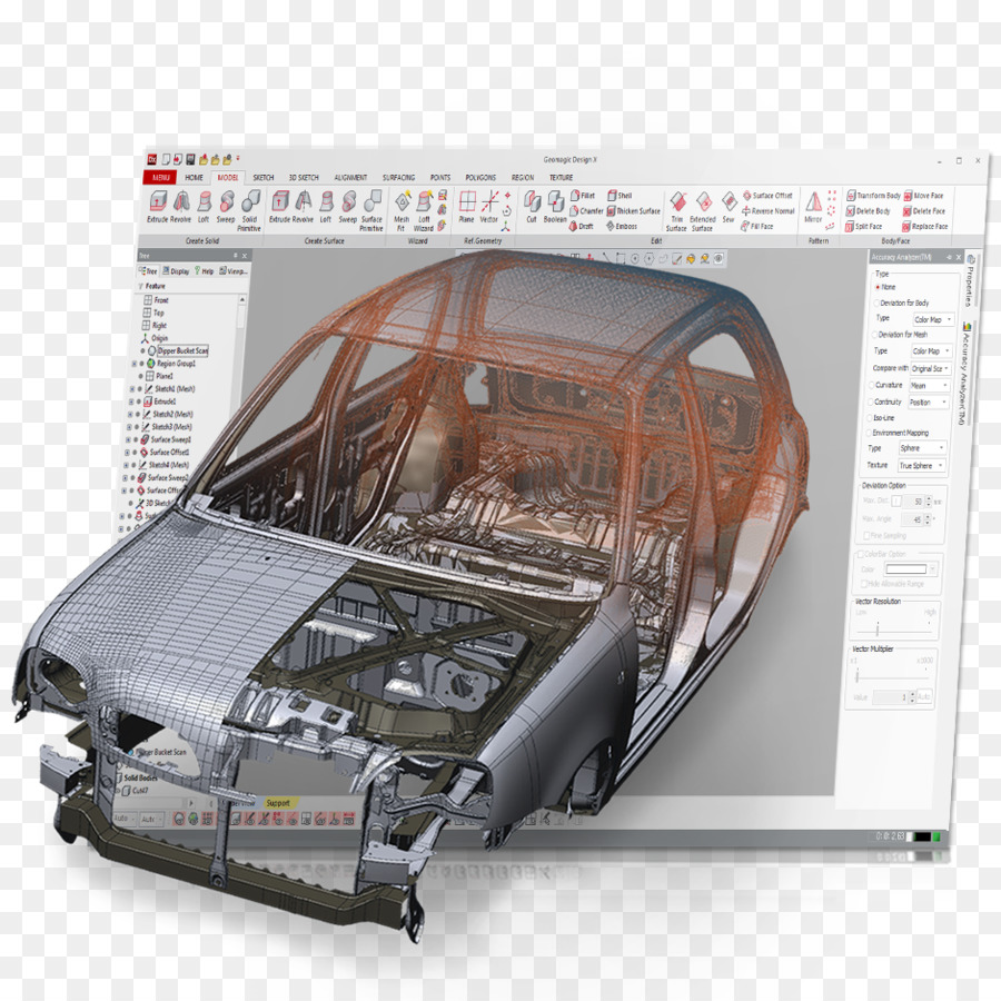 3D-Autodesign-Softwareschnittstelle